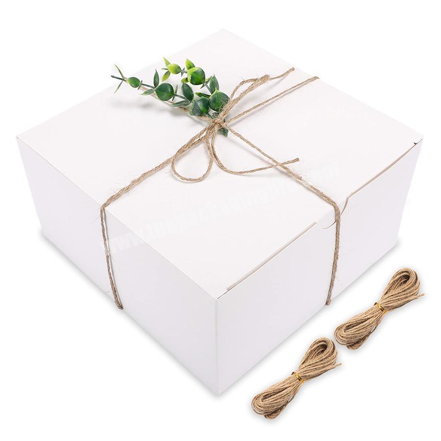 Good look wedding present proposal graduation christmas paper white gift box made in China
