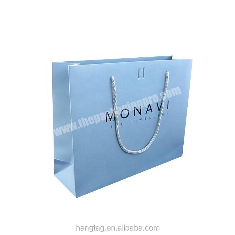 HOT Stamping Gift Coated Paper Shopping Bag Clothes Packaging