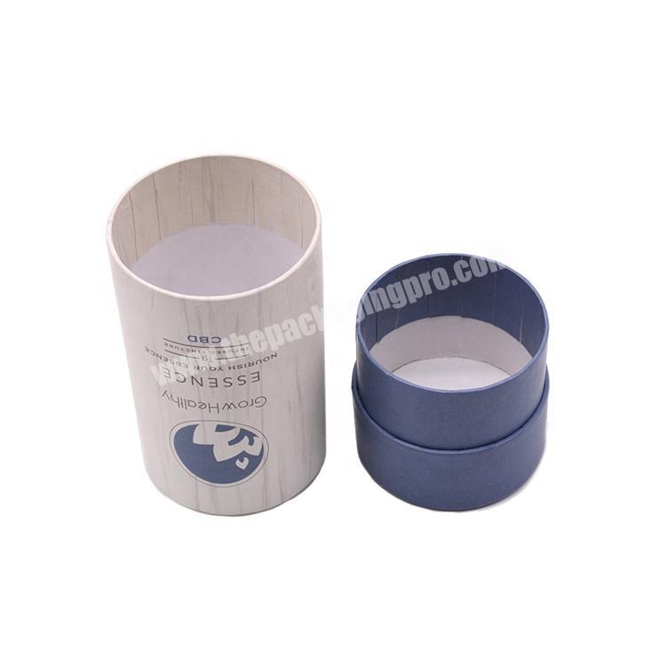 Shop Handmade Customized Logo Rigid Paper Health Care Products Packaging Cardboard Gift Boxes Cylinder Round paper Tube