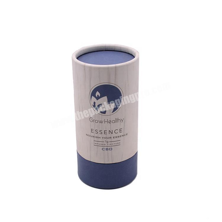 Custom Handmade Customized Logo Rigid Paper Health Care Products Packaging Cardboard Gift Boxes Cylinder Round paper Tube