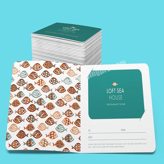 High Quality CMYK Custom Room Card Envelop Holder for Hotel  packaging