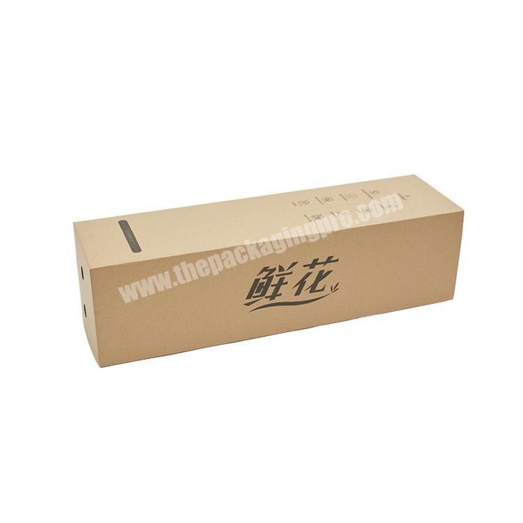 Wholesale High Quality Printed Logo Custom Cardboard Corrugated Flower Paper Box Gift Box For Flowers