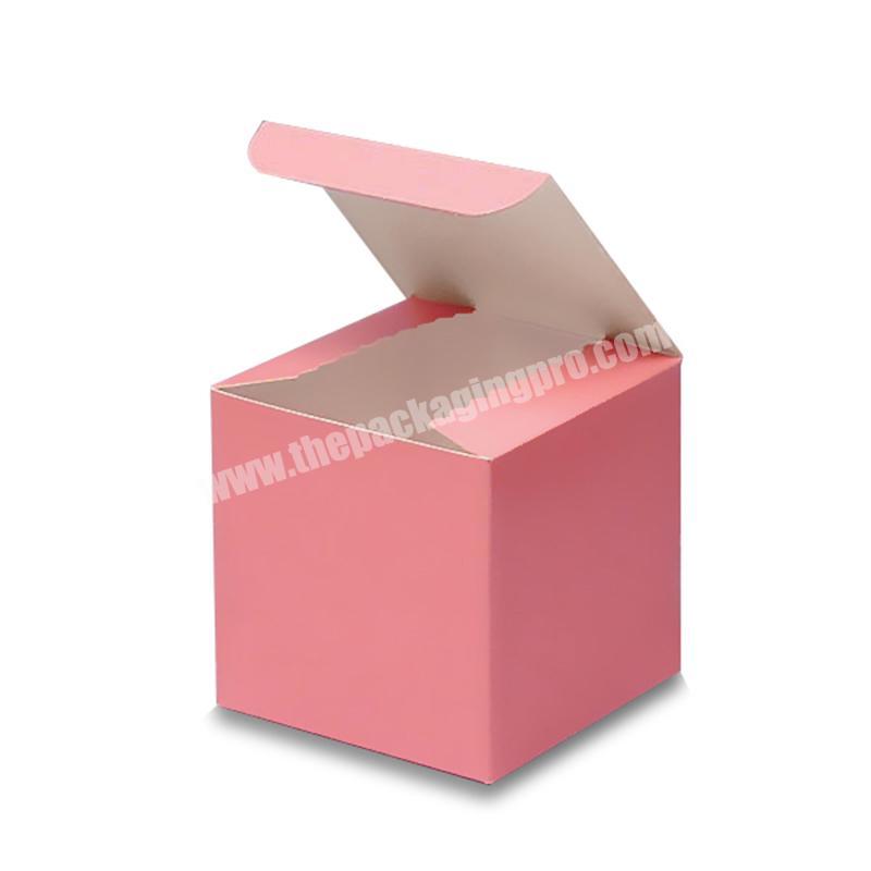 High Quality Recyclable Custom Pink Tuck Box Made of Folding Boxboard