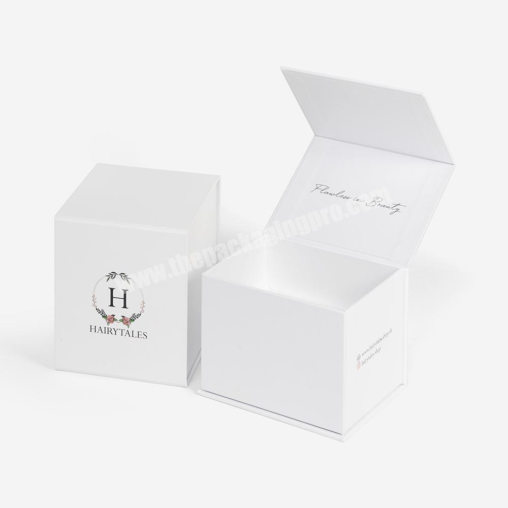 High Quality White Custom Packaging Luxury Cardboard Paper Jewelry Storage Magnetic Gift Paper Box