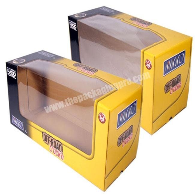 High quality Custom Printed Snap locked bottom corrugated box with the plastic clear window.