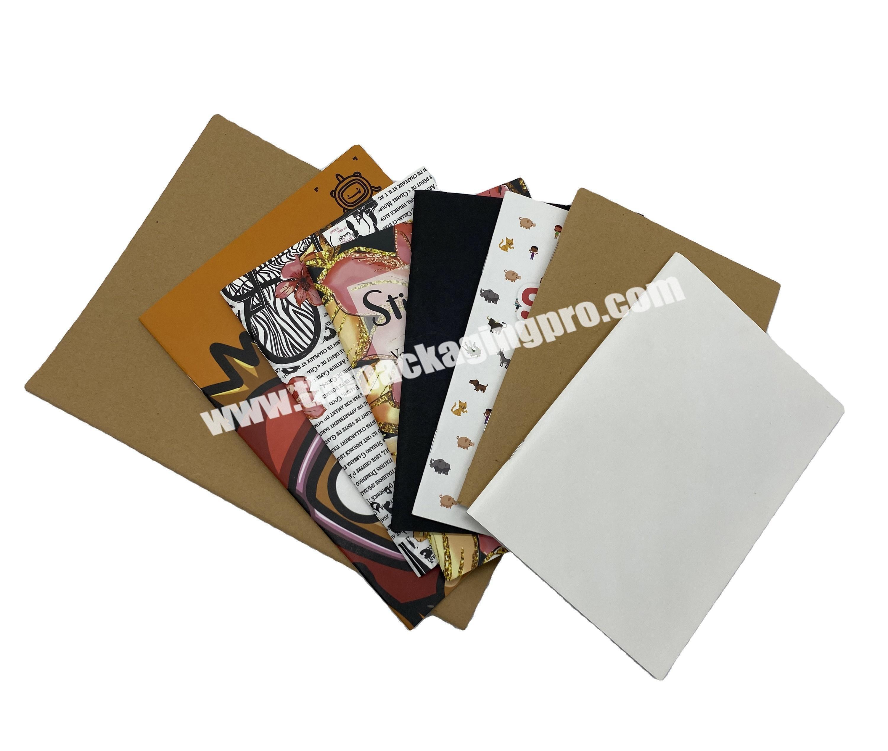 custom made A5 size silicone release paper saddle stitched blank sticker  collecting album sticker with black
