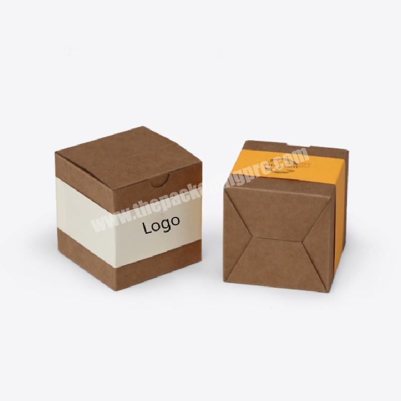 High-quality depositable recycled kraft paper box custom candle box eco-friendly packaging for candle