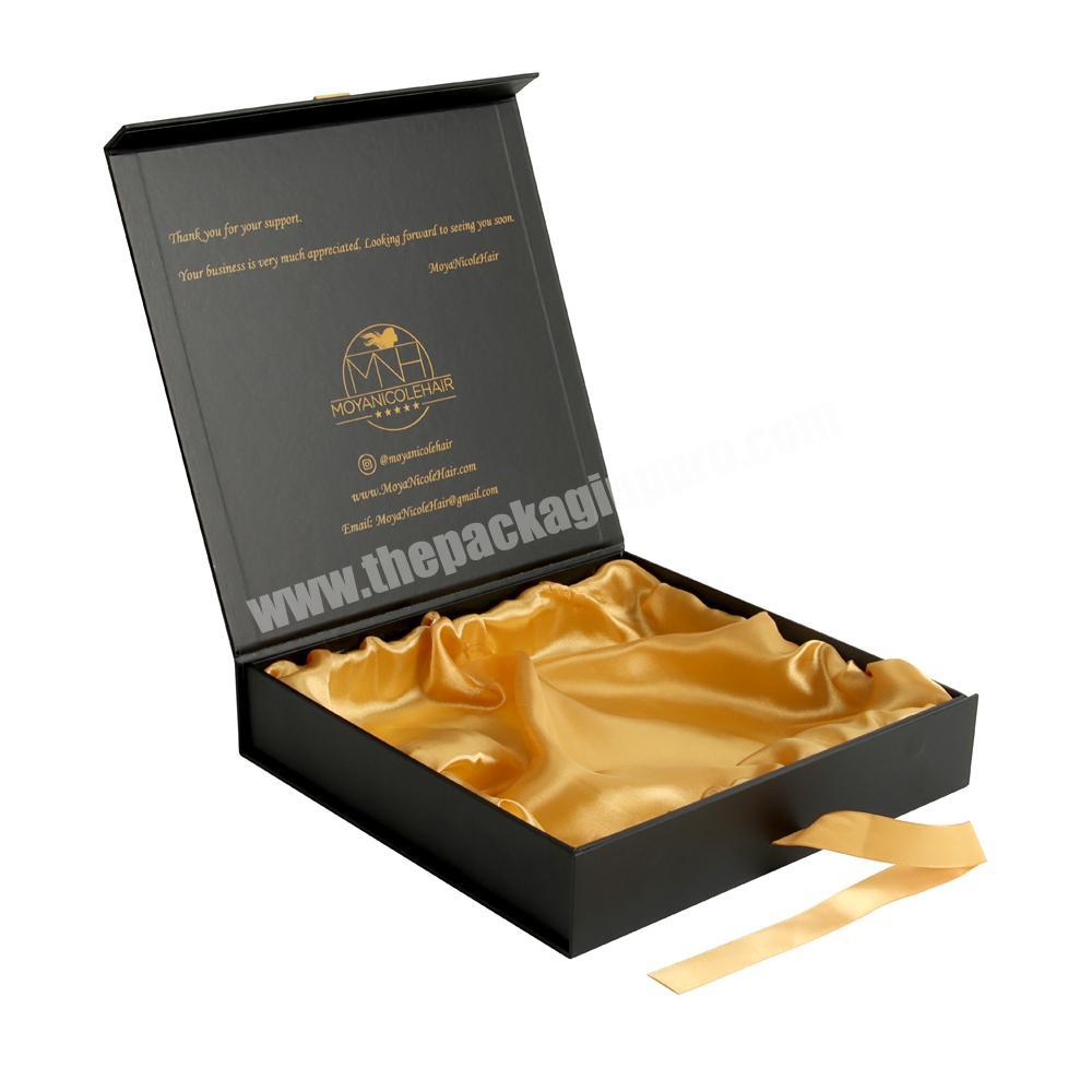 Hot Selling Product Jewelry Personalised Clothes Foldable Magnetic Closure Gift Box With Ribbon