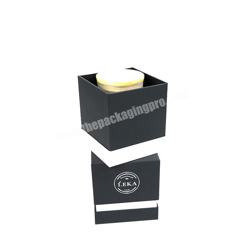 Wholesale Hot sale Custom Recycle Elegant Candle Jar Folding Box For Candles Luxury Candle Box Amazon Packaging Design