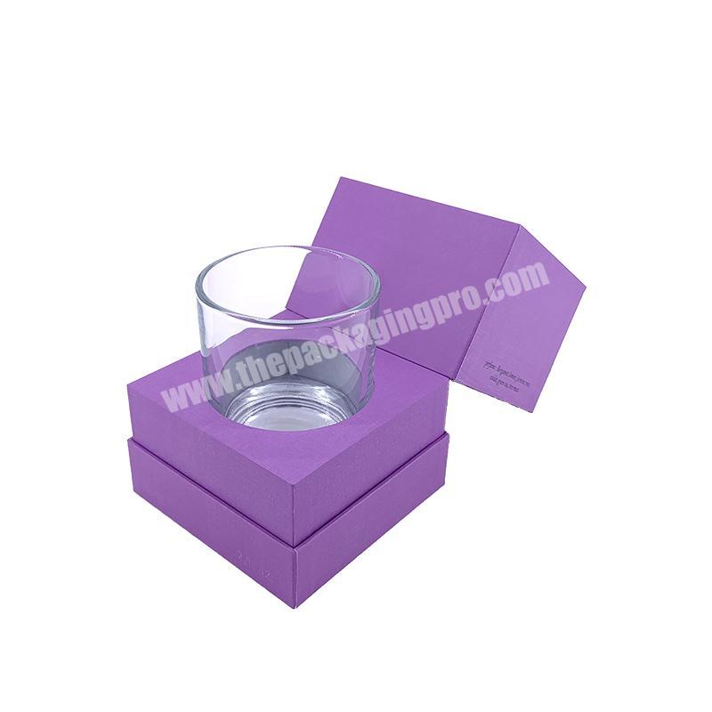 Supplier Hot sale Custom Recycle Elegant Candle Jar Folding Box For Candles Luxury Candle Box Amazon Packaging Design