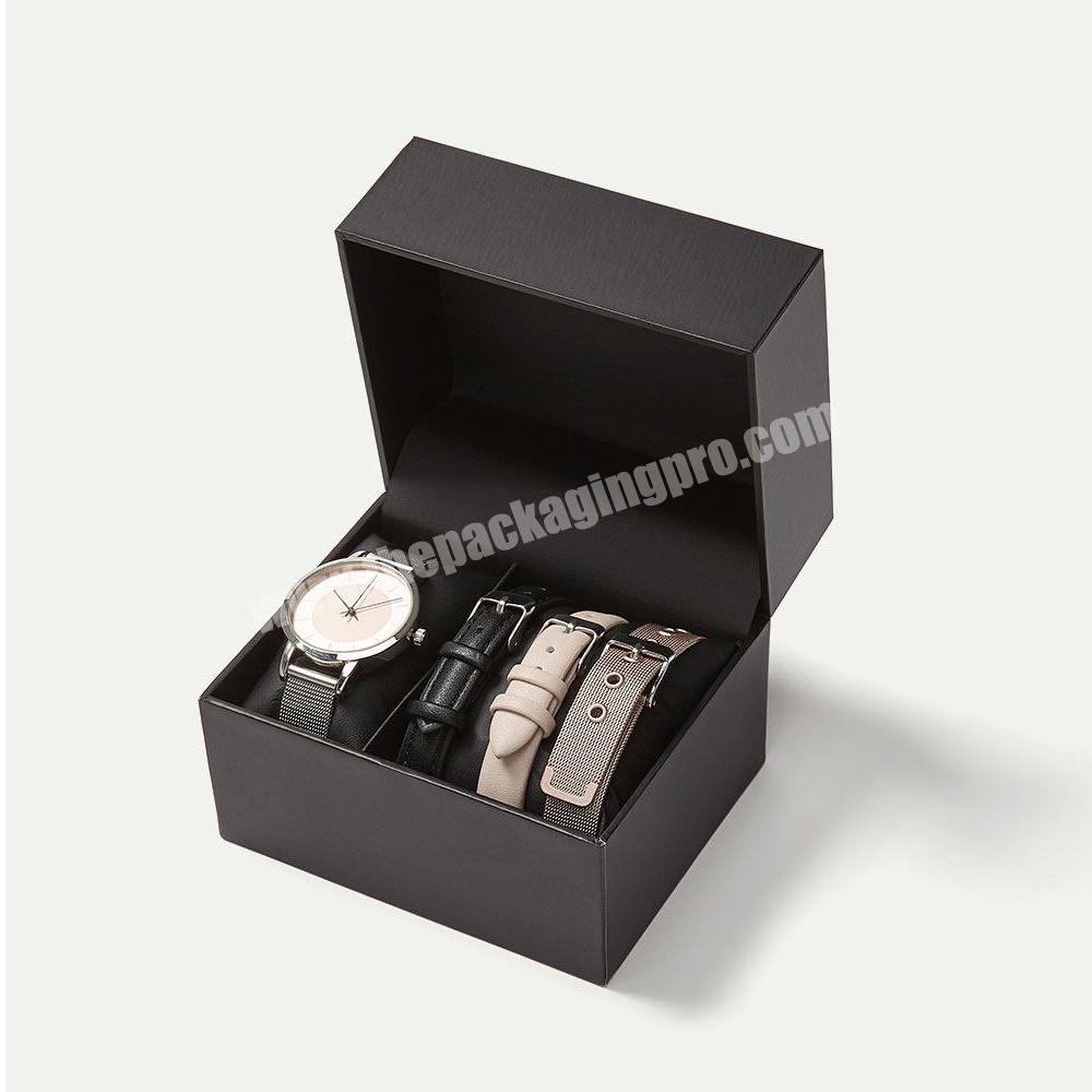 Hot sale Luxury printed mens smart watch case packaging boxes jewelry watch collection organizer box customize watch boxes