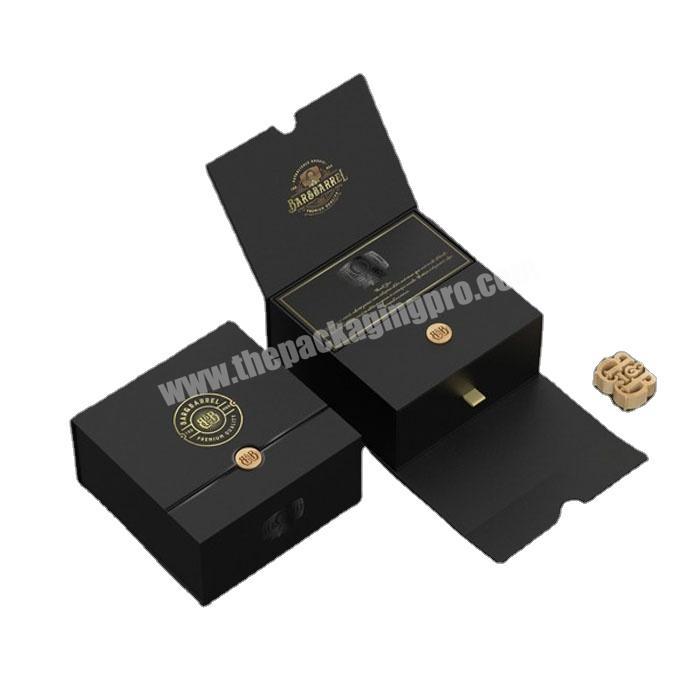 Hot sale customization matte black packaging box for perfume bottle luxury cosmetic packaging paper cosmetic packages boxes