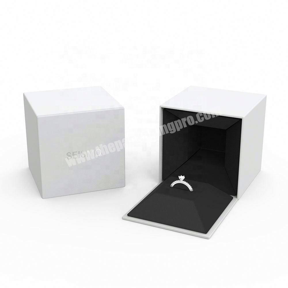 Innovative design custom square Paper Boxes Ring Gift Jewelry Box