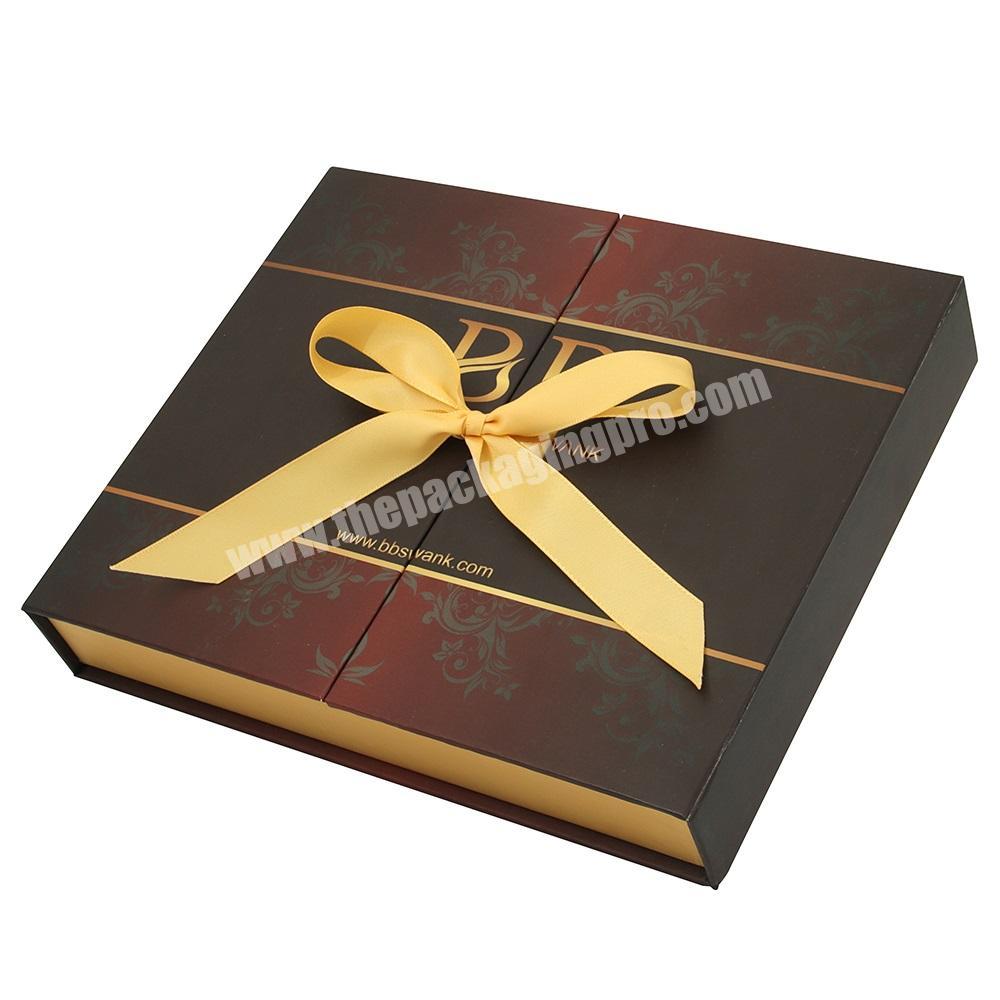 Lowest Price Cosmetic Brush Ribbon Gift Paper Packaging Box With Magnetic