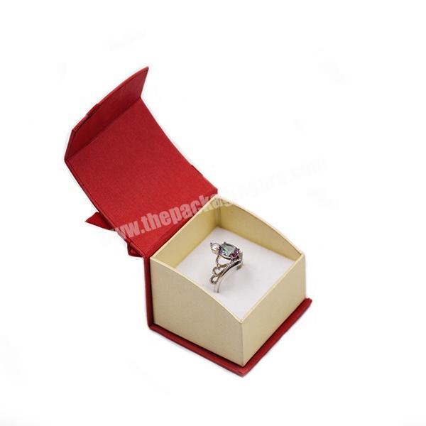 Luxury Engagement Custom Ring Box With Your Design Paper Necklace Ring Earring Magnetic Jewelry Box