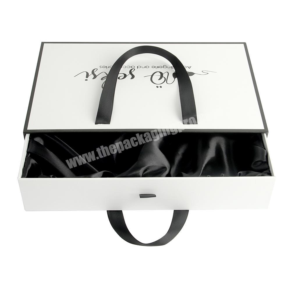 Luxury Private Label Hair And Lashes Satin Pull Out Boxes For Wigs