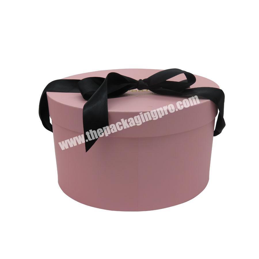 Factory Luxury Rose Delivery Round Packaging Box Shipping Mom Boxes For Flowers Artificial Roses