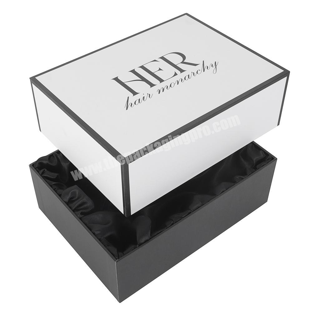 Luxury Satin Lash Packaging Satin Jewelry Layer Ribbon Boxes With Satin Lining
