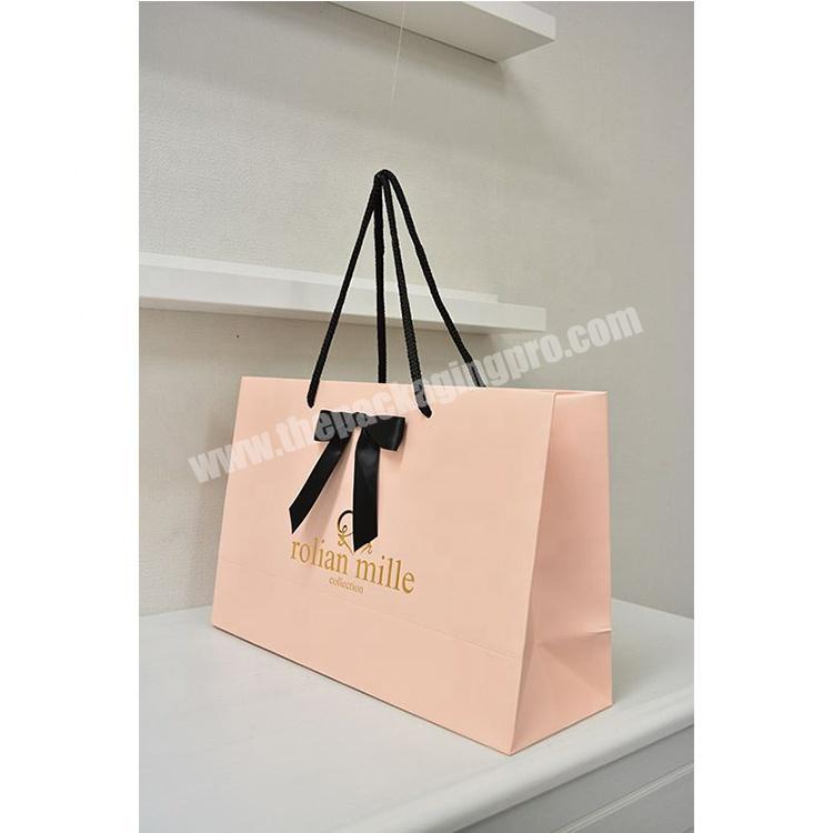 Luxury custom logo printed eco friendly fancy jewelry packaging jewelry paper bag shopping paper bag paper gift bag with handle