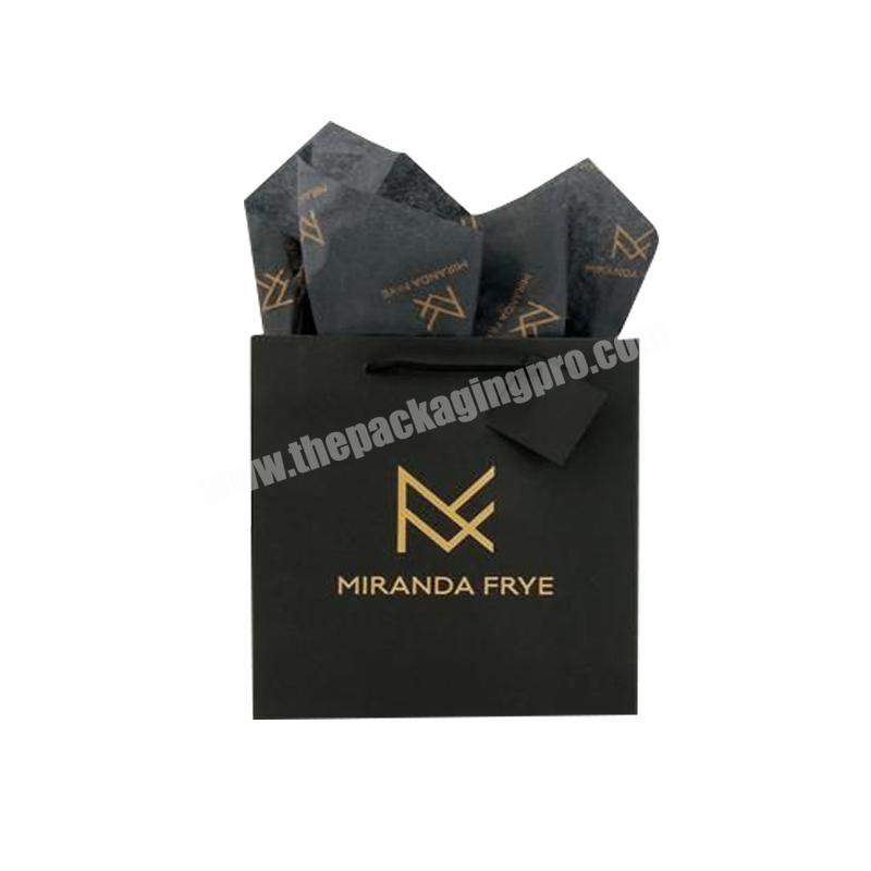 Luxury custom made Paper Laminated Shopping Gift Packaging  Paper Bag With Your Own Logo