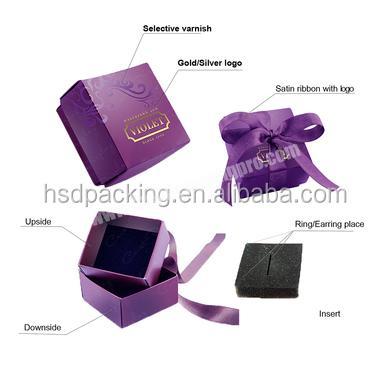 Luxury customized paper cardboard gift box with foam insert inside,packaging jewelry paper box with ribbon