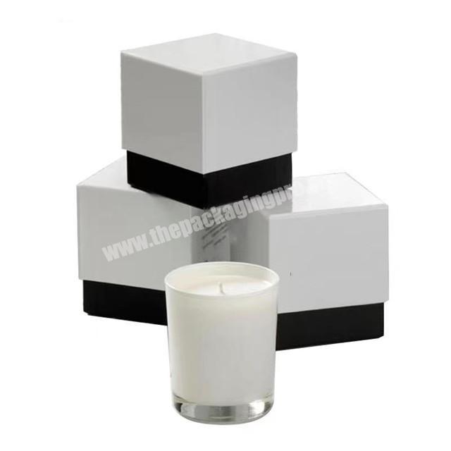 Luxury paper candle box custom printing logo reed difssur box scented candle jar gift packaging box