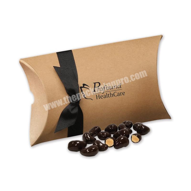 Luxury white  Brand design pill packaging pillow box for small case hair bundles paper chocolate gift packing box