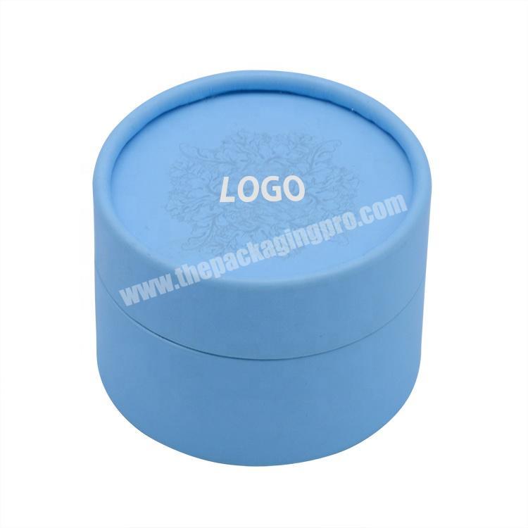 Wholesale Manufacture Wholesale Custom Logo Matte Foil inside Small Simple Cylinder Gift Paper Round Tube Box