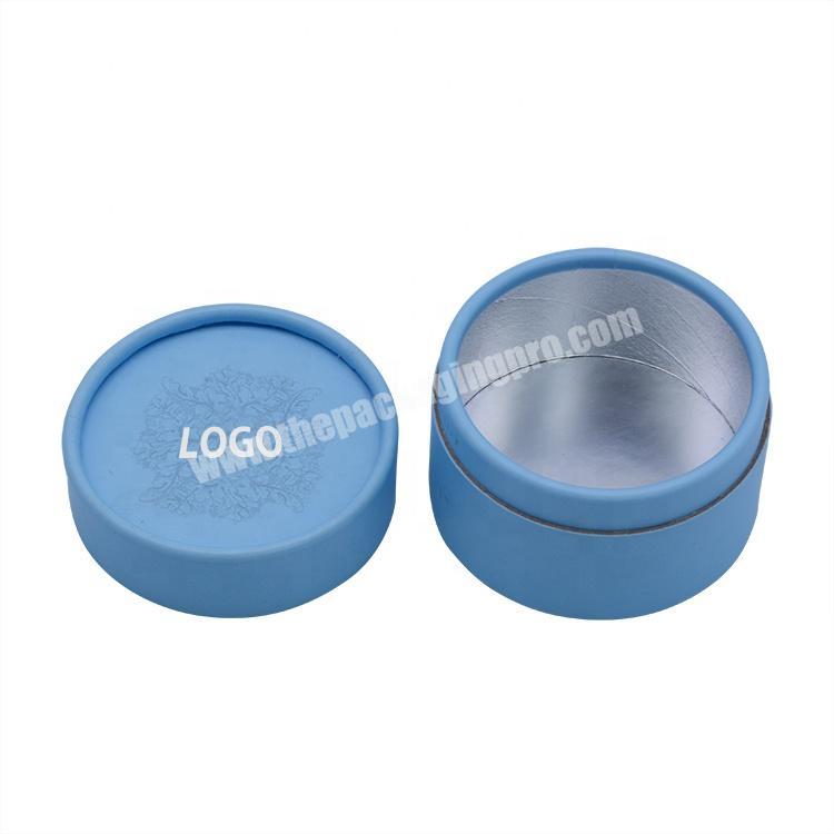 Manufacturer Manufacture Wholesale Custom Logo Matte Foil inside Small Simple Cylinder Gift Paper Round Tube Box