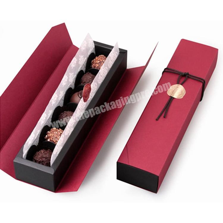 Manufacturer Wholesale Custom Luxury Chocolate Paper Gift Box Packaging Kraft Paper Chocolate Candy Box