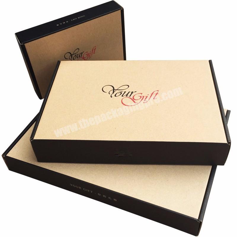 Manufacturer cardboard printed packaging shipping mailer boxes durable apparel corrugated mailer box custom clothing packaging
