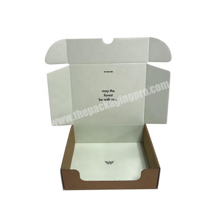 Manufacturer eco friendly fancy paper luxury clothing custom printed mailer cardboard box small shipping box kraft mailer box