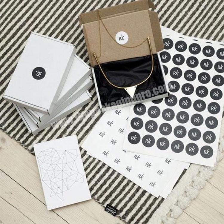Manufacturer eco friendly foldable luxury custom clothing white paper cardboard box corrugated mailer box print shipping box