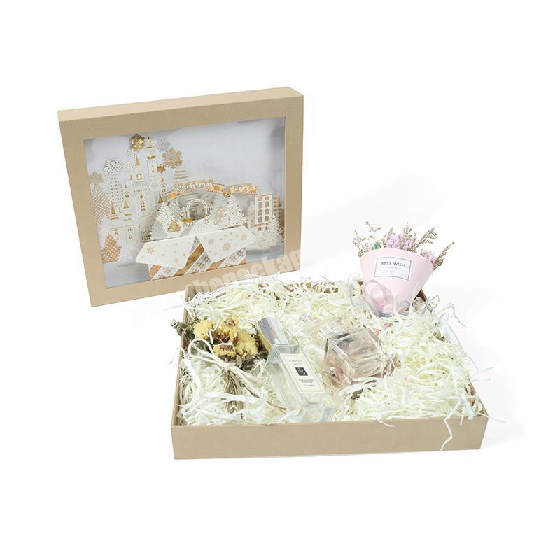 New Design Custom Merry Christmas Packaging Perfume Magnetic Paper Gift Box Set