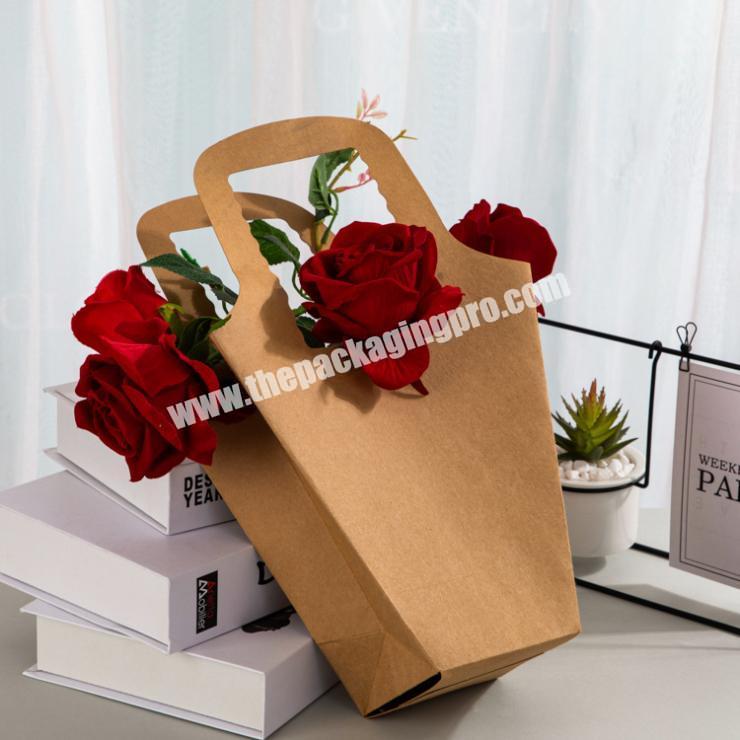 Wholesale New Metal Luxury Eco Friendly Portable Paper Kraft Flower Boxes For Flower Arrangements