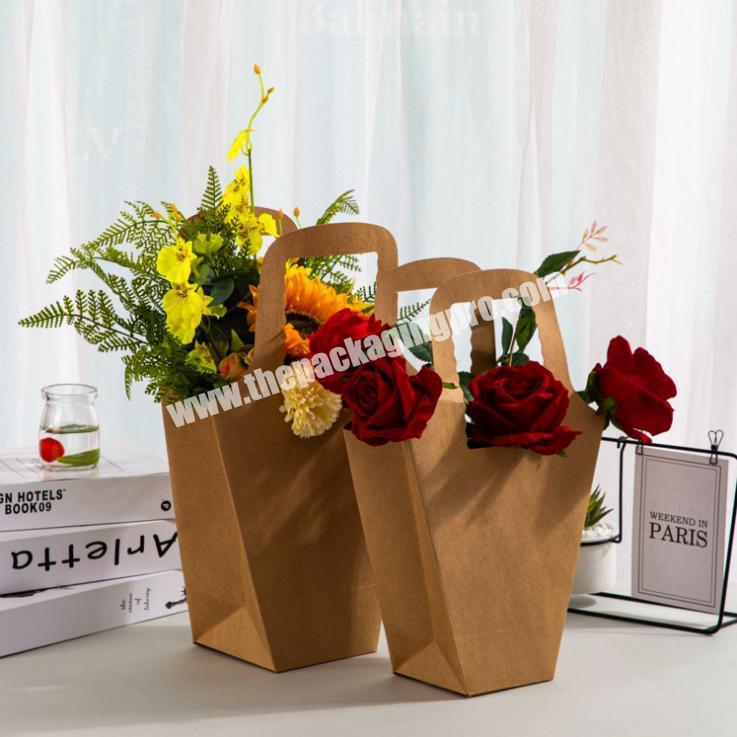 Manufacturer New Metal Luxury Eco Friendly Portable Paper Kraft Flower Boxes For Flower Arrangements