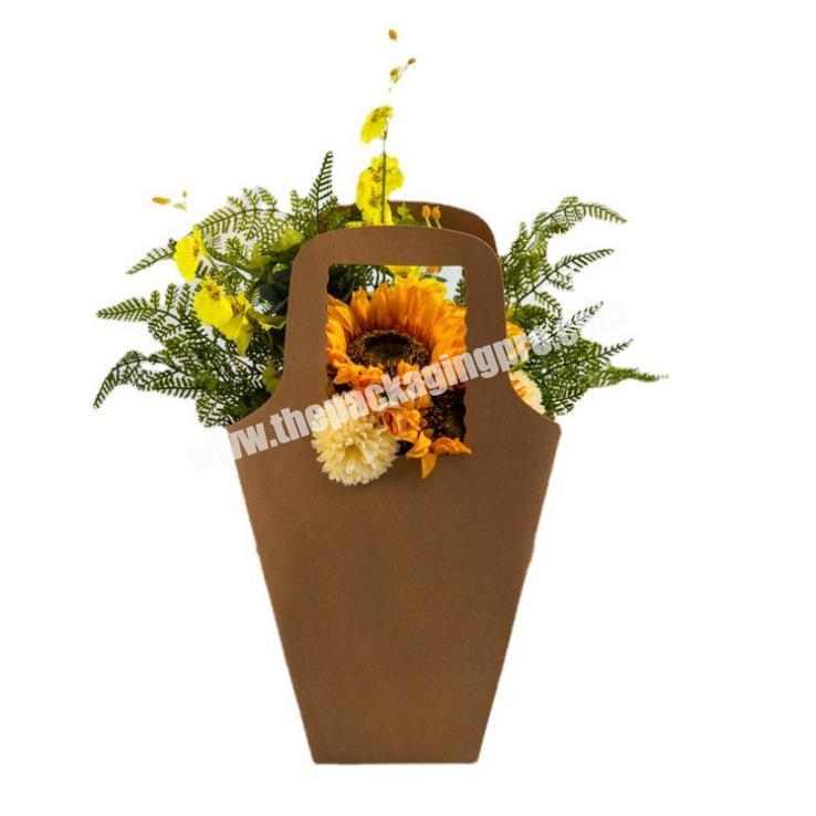 Supplier New Metal Luxury Eco Friendly Portable Paper Kraft Flower Boxes For Flower Arrangements