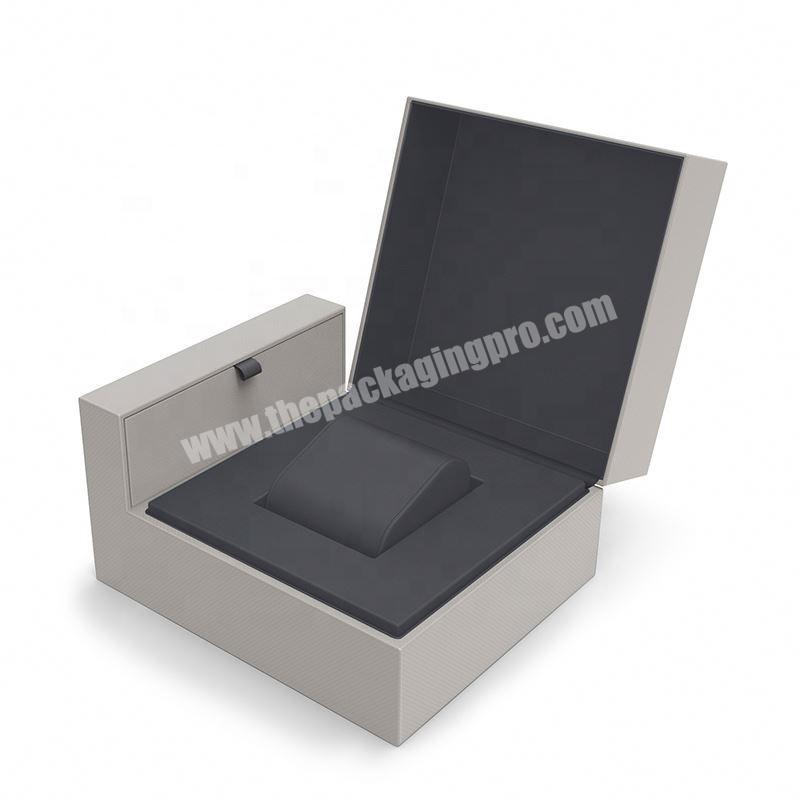 New design custom smart watch box single gift packaging cardboard watch box for men