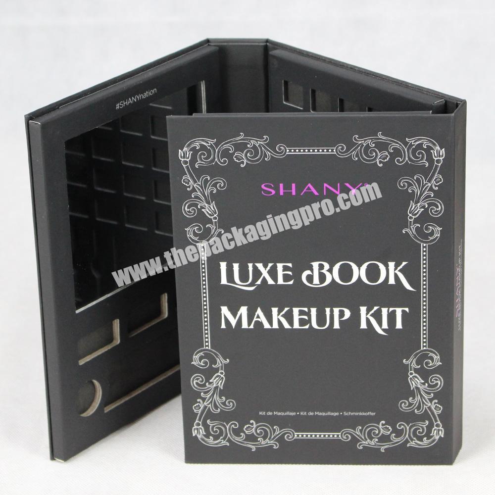 OEM Luxury Magnetic Empty Glitter Eyeshadow Palette Packaging Cosmetic Paper Box