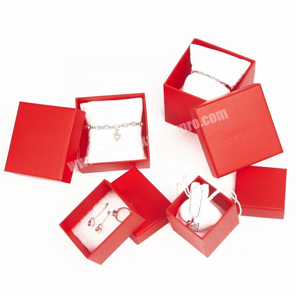 Portable Luxury Jewelry Box Wholesale Cheap Fancy Paper Cardboard Jewelry Packaging Box