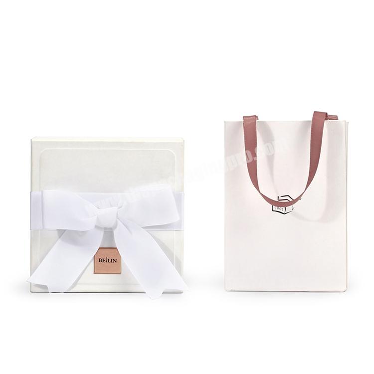 Supplier Practical Hot Selling custom blanc parfum perfume Gift Box  With lid Ribbon