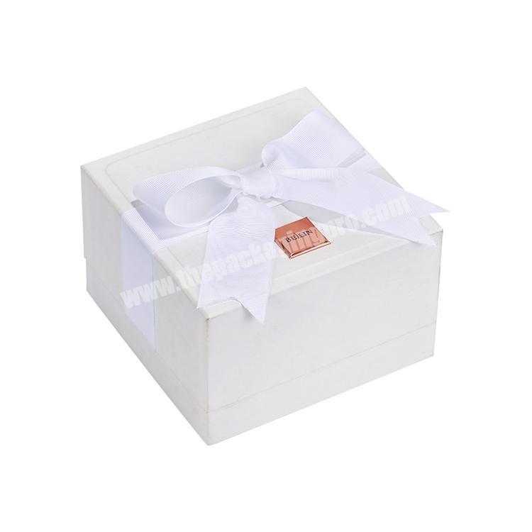 Shop Practical Hot Selling custom blanc parfum perfume Gift Box  With lid Ribbon