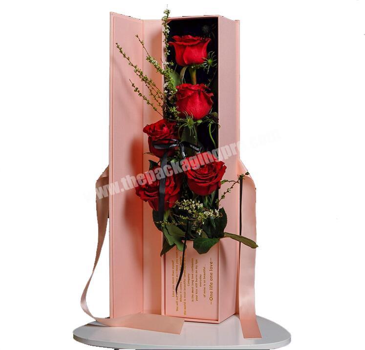 Rectangular bouquet of flowers package box rose flower box soap flower gift box