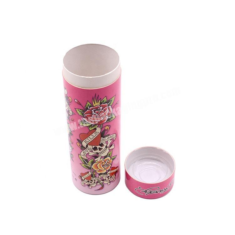 Factory Round Paper Tube Cosmetic Cardboard Box Luxury Customized Design Round Bottle Skincare Gift Packaging