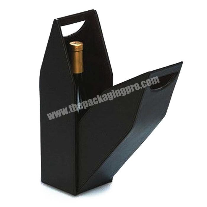 Sublimation luxury fashion red wine leather box portable packaging high quality wine gift box wine box