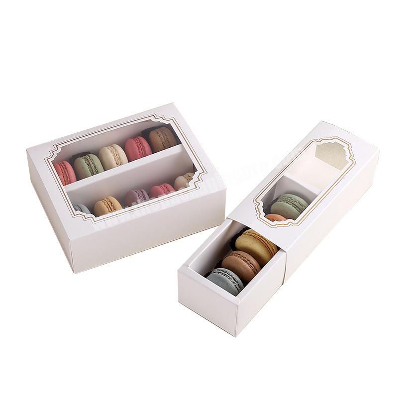 Supplier 6 Macarons Packaging Drawer Personalised Chocolate Wedding Candy Macaron Box
