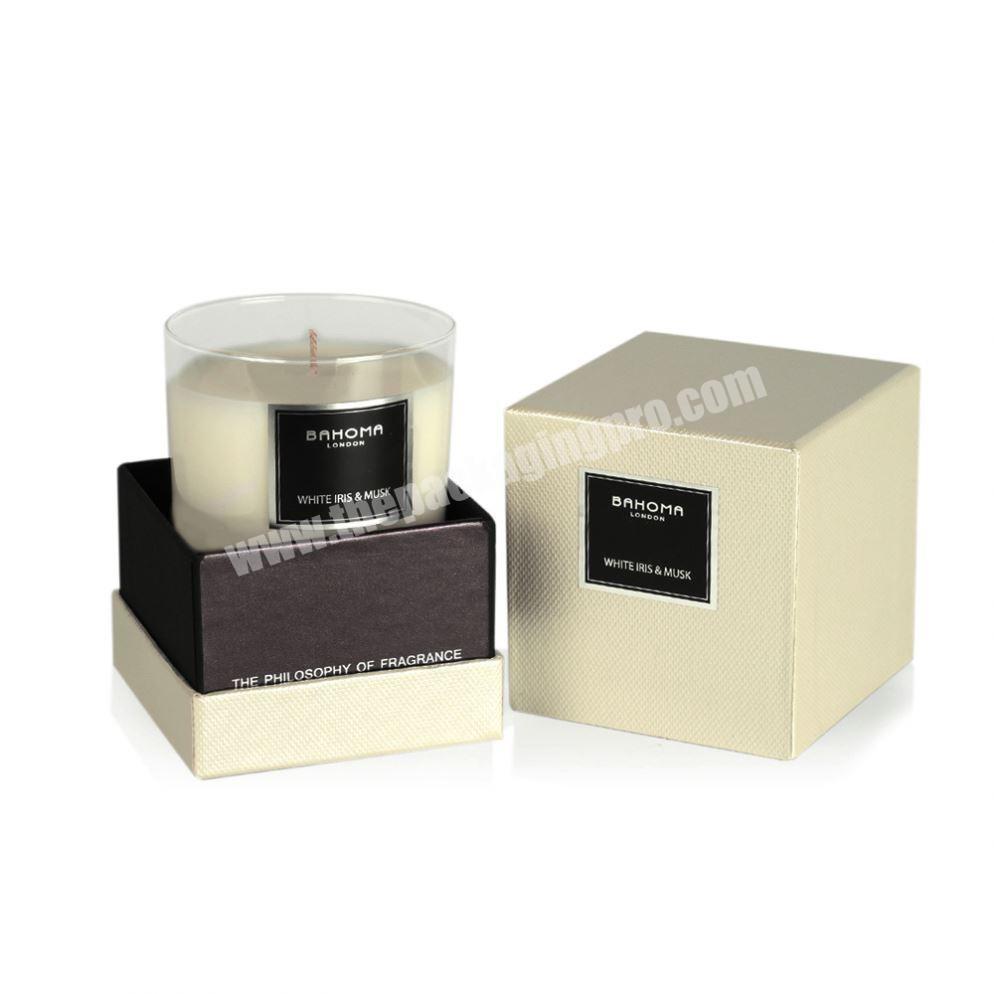 Wholesale The best quality candle wax and Scented Candle black in glass jar with gift box
