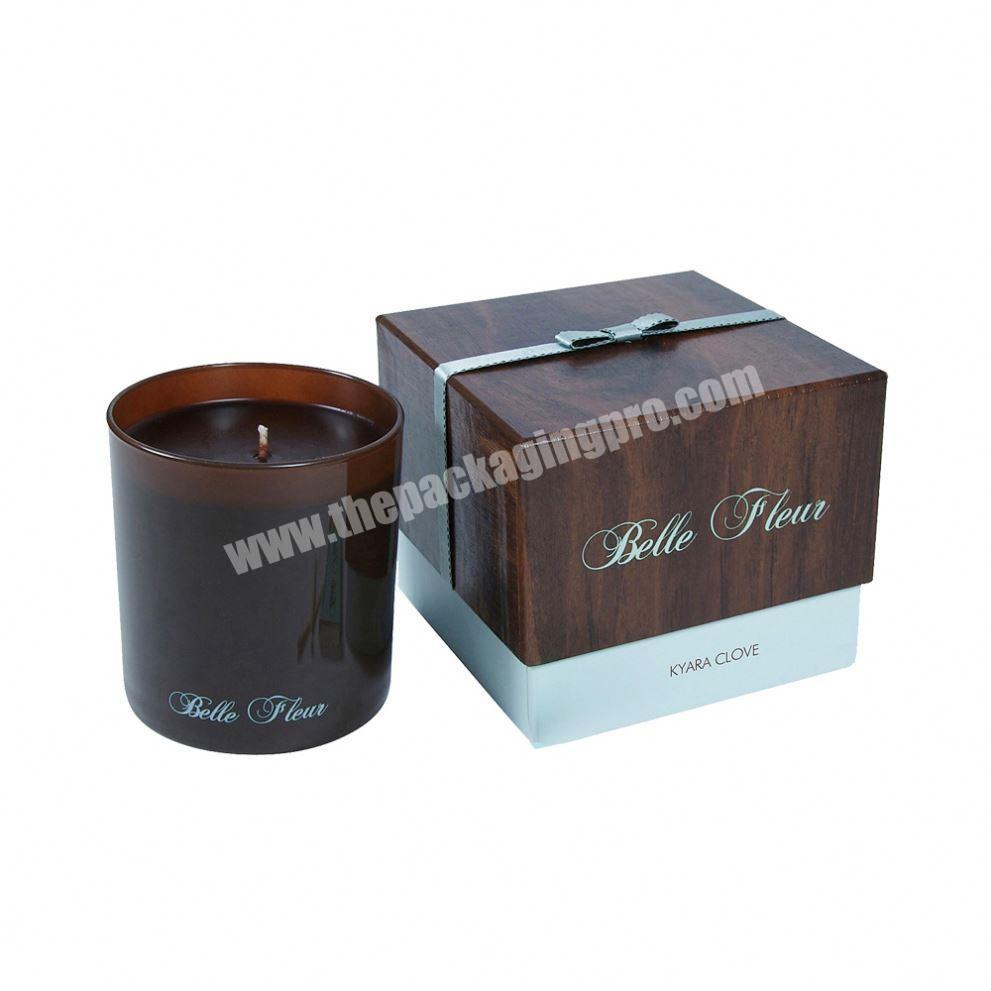 Manufacturer The best quality candle wax and Scented Candle black in glass jar with gift box