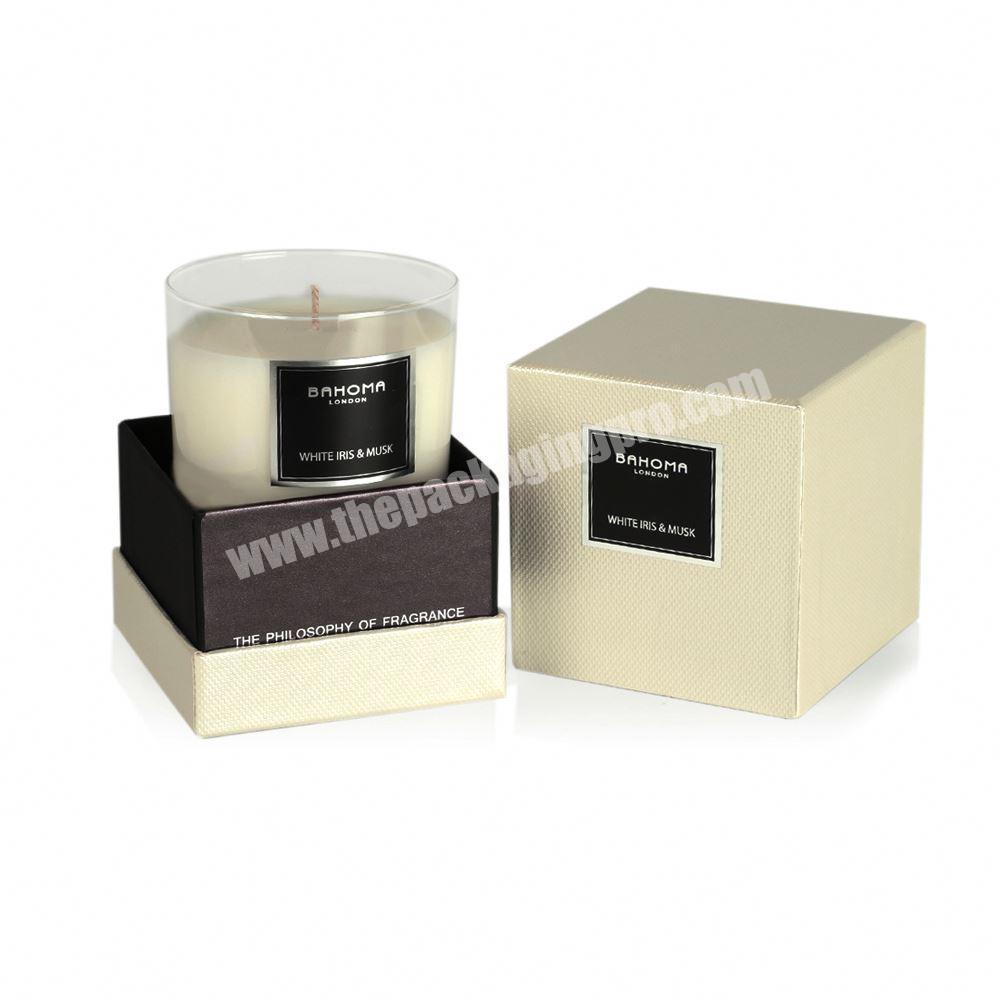 Supplier The best quality candle wax and Scented Candle black in glass jar with gift box