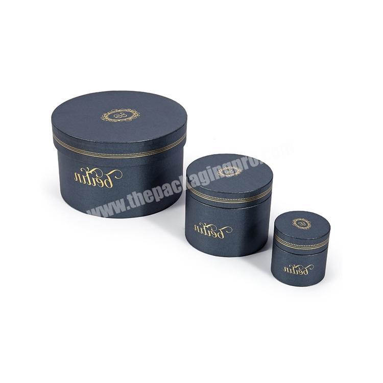 Top Quality Modern Design Necklace Perfume Jewelry Drum Box Storage Set Paper Packaging Box
